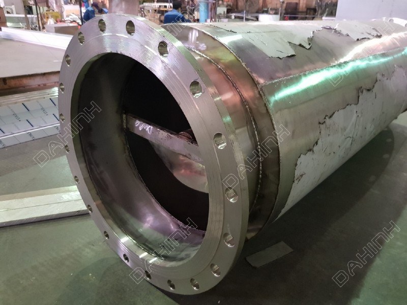 Gia công inox chi tiết bình giảm áp theo yêu cầu tại hà nội