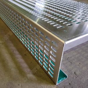 Gia công đột lỗ oval nhôm tấm 2mm
